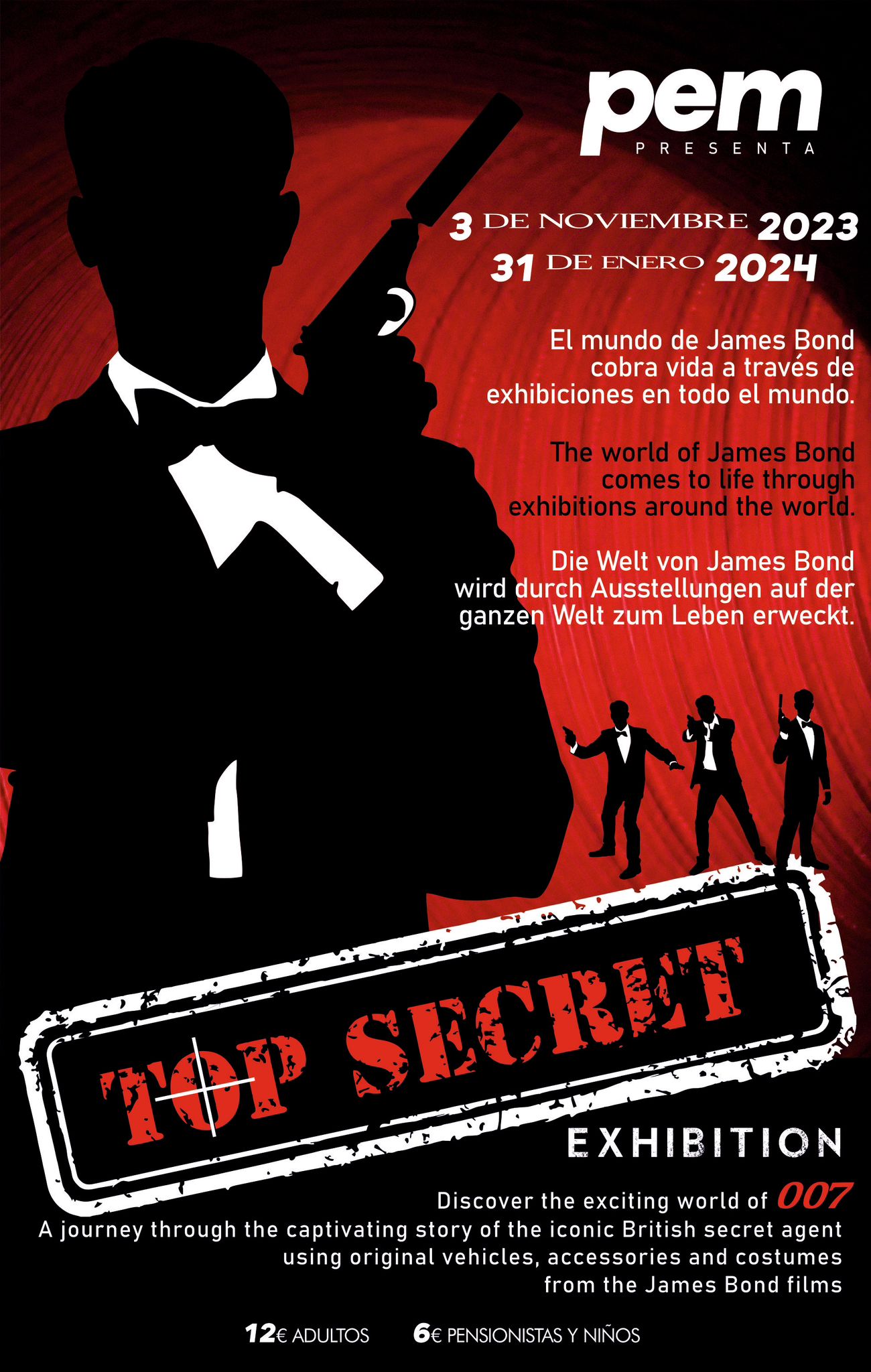 James Bond Exhibition Poster Mallorca