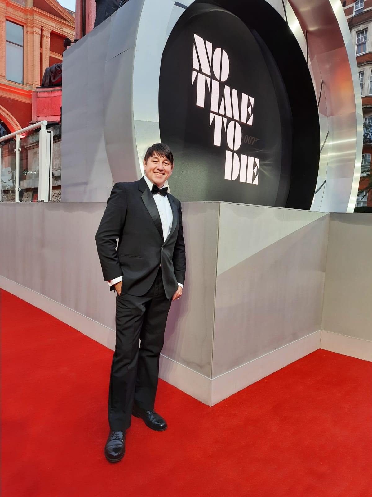 Chris Distin at the World Premiere of NO TIME TO DIE